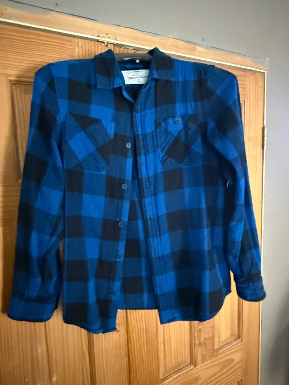urban pipeline Blue Flannel Shirt
